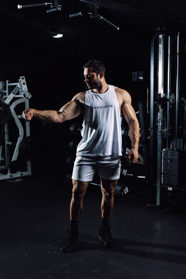 WHITE OLYMPIC TANK / 190 GSM