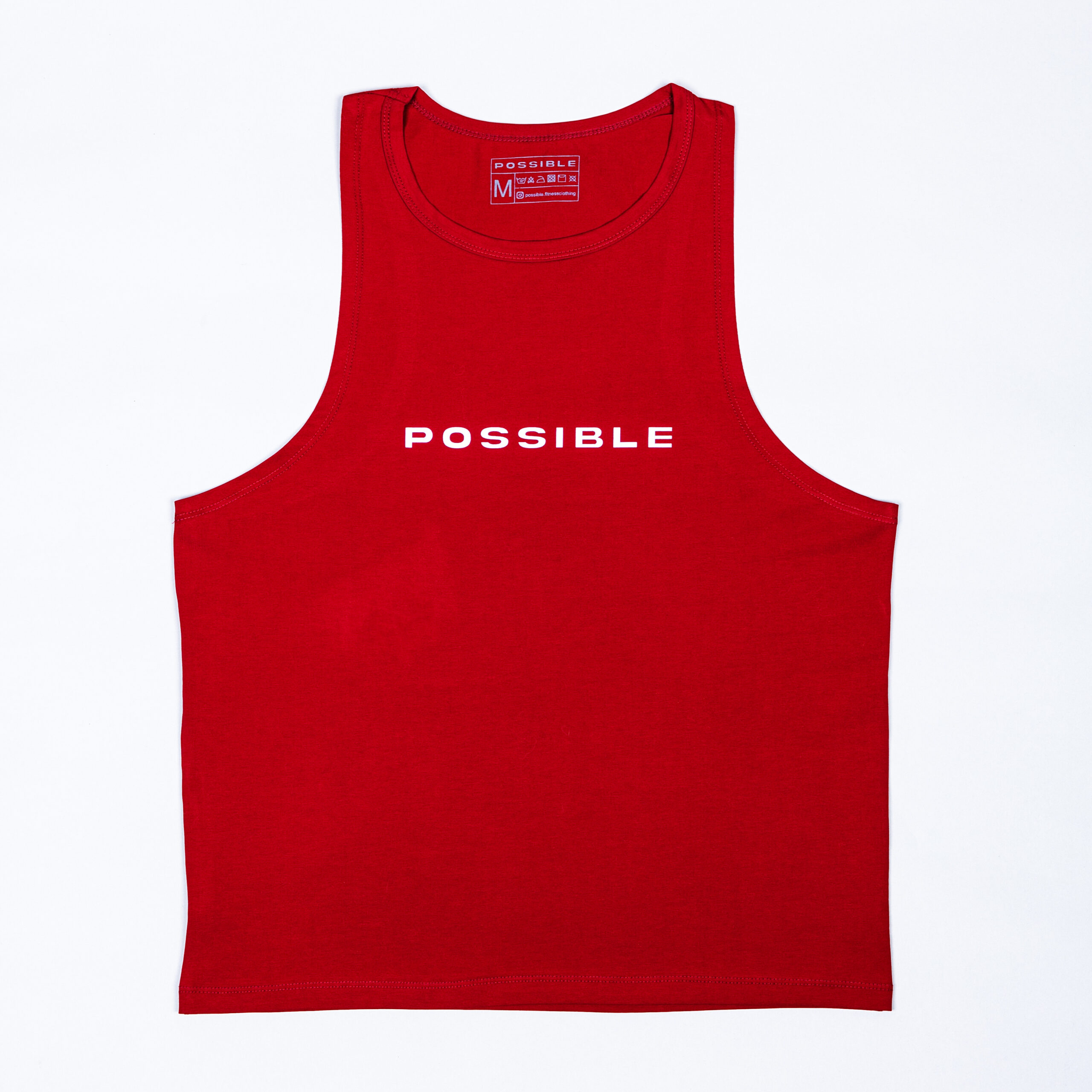 BURGUNDY OLYMPIC TANK / 190 GSM - Imagen 2