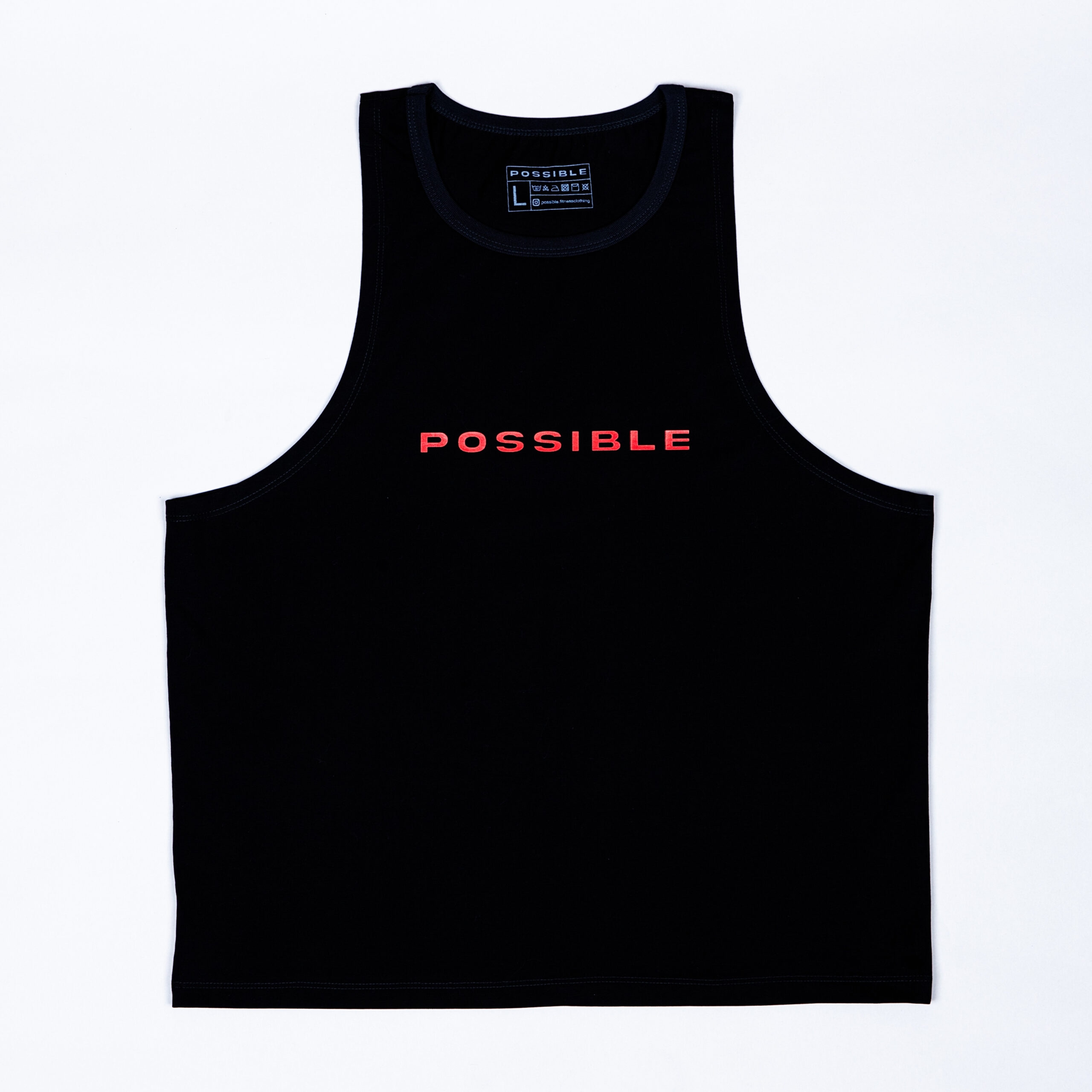 BLACK OLYMPIC TANK / 190 GSM - Imagen 2